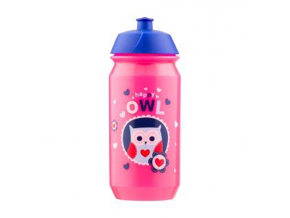 Růžová láhev na pití Baagl Sovičky 500 ml - A-5322 - hlavní obrázek