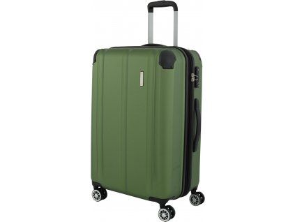 Zelený cestovní kufr travelite city 4W M 73048-80 - hlavní obrázek
