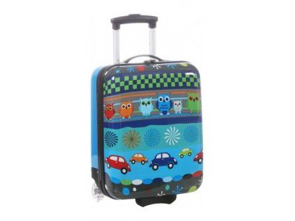 Modrý dětský kufr snowball sovičky 2W SX 65018R-45-05 - hlavní obrázek