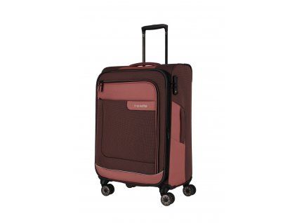 Růžový cestovní kufr travelite viia 4W M 92848-14 - hlavní obrázek