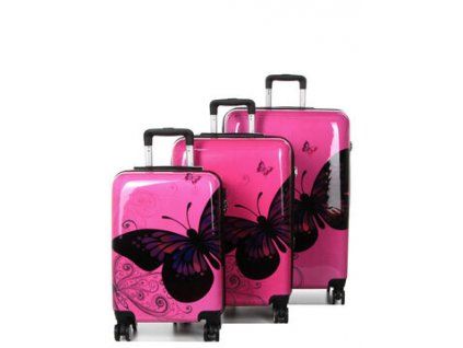 Tmavě růžový cestovní kufr Madisson FLY S,M,L - 26820-30 - hlavní obrázek