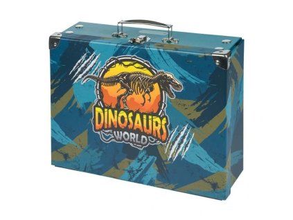 Modrý / potisk BAAGL skládací školní kufřík dinosaurs world A-33183 - hlavní obrázek