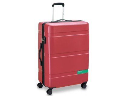 Červený cestovní kufr benetton NOW by delsey 4w L B3762821-04 - hlavní obrázek
