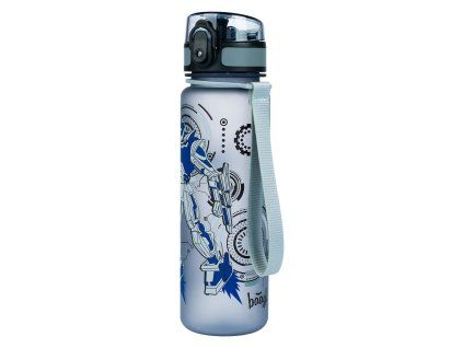 Šedý BAAGL tritanová láhev na pití 500 ml roboti A-34099 - hlavní obrázek