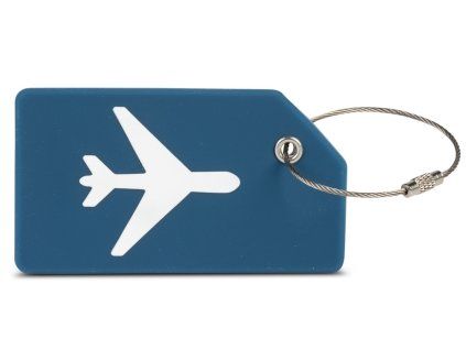 Modrá cestovní jmenovka fabrizio silicon plane 10493-0600 - hlavní obrázek