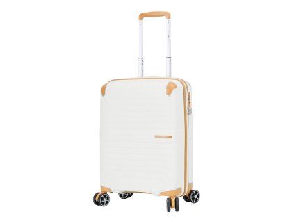 Bílý cestovní kufr Snowball CORNERS 4W S - 59103-55-00 - hlavní obrázek
