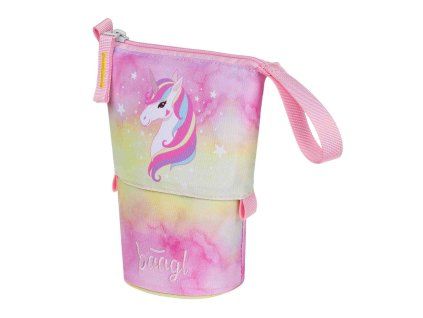 Růžový školní penál Baagl Pastelkovník Rainbow Unicorn - A-35457 - hlavní obrázek