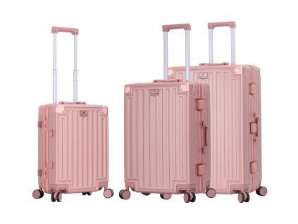 Zlato růžový cestovní set kufrů Madisson Locklux S,M,L - 66503-25 - hlavní obrázek