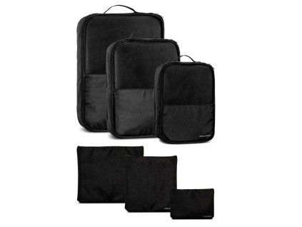 Černý cestovní set 6ks organizérů - 10528-0100 - hlavní obrázek