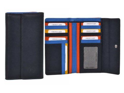 Modrá dámská peněženka Beverly Hills Polo Club Colorfull long combi - BH-2967-05 - hlavní obrázek