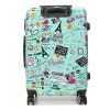 Tyrkysový cestovní kufr MADISSON 4W ABS M 86820G-60-05 - třetí obrázek
