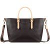 Tmavě hnědá dámská kabelka bugatti ELLA shopper M 493624-02 - pátý obrázek