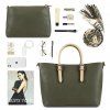 Tmavě hnědá dámská kabelka bugatti ELLA shopper M 493624-02 - sedmý obrázek