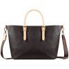 Tmavě hnědá dámská kabelka bugatti ELLA shopper M 493624-02 - čtvrtý obrázek