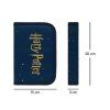 Modrý BAAGL školní penál klasik dvě chlopně harry potter bradavice A-31394 - pátý obrázek