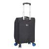 Černý cestovní kufr Snowball 4W S - 48203-55-01 - pátý obrázek