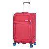 Červený cestovní kufr Snowball 4W M - 48203-67-02 - třetí obrázek
