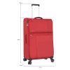 Červený cestovní kufr Snowball 4W L - 48303-76-02 - devatenáctý obrázek