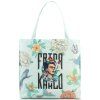 Zelená mint / potisk skládací nákupní taška frida kahlo 62217-2300 - hlavní obrázek