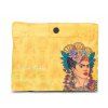 Žlutá / potisk skládací nákupní taška frida kahlo 62217-3600 - druhý obrázek
