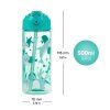Modrý BAAGL tritanová láhev na pití s brčkem 500 ml delfín A-35415 - pátý obrázek