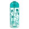 Modrý BAAGL tritanová láhev na pití s brčkem 500 ml delfín A-35415 - třetí obrázek