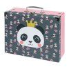 Šedý / potisk BAAGL skládací školní kufřík panda s kováním A-33181 - hlavní obrázek