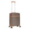 Hnědý / koňakový cestovní kufr madisson stripe 4W S 63703-55-60 - hlavní obrázek