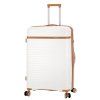 Mléčně bílý / koňakový cestovní kufr madisson stripe 4W L 63703-76-24 - hlavní obrázek