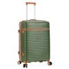 Mléčně bílý / koňakový cestovní kufr madisson stripe 4W L 63703-76-24 - třetí obrázek