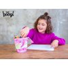 Růžový školní penál Baagl Pastelkovník Rainbow Unicorn - A-35457 - sedmý obrázek