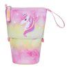 Růžový / potisk BAAGL školní penál pastelkovník rainbow unicorn A-35457 - třetí obrázek
