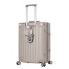 Antracitový cestovní kufr Madisson Locklux 4W S - 66503-55-23 - čtvrtý obrázek