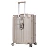 Modrý cestovní kufr Madisson Locklux 4W M - 66503-65-05 - čtvrtý obrázek