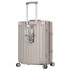 Modrý cestovní kufr Madisson Locklux 4W L - 66503-75-05 - čtvrtý obrázek